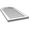 Ekena Millwork Octagonal Top Surface Mount PVC Gable Vent w/ 2"W x 1-1/2"P Brickmould Frame, 16"W x 32"H GVPOT16X3202SN - alternate 4